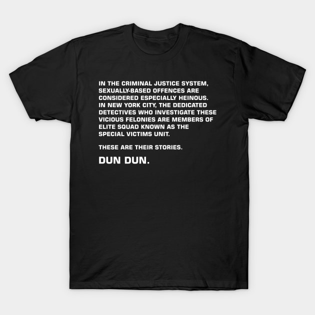 Law & order T-Shirt by cartogie